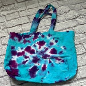 Tie-Dye Tote Bag - Blue and Purple
